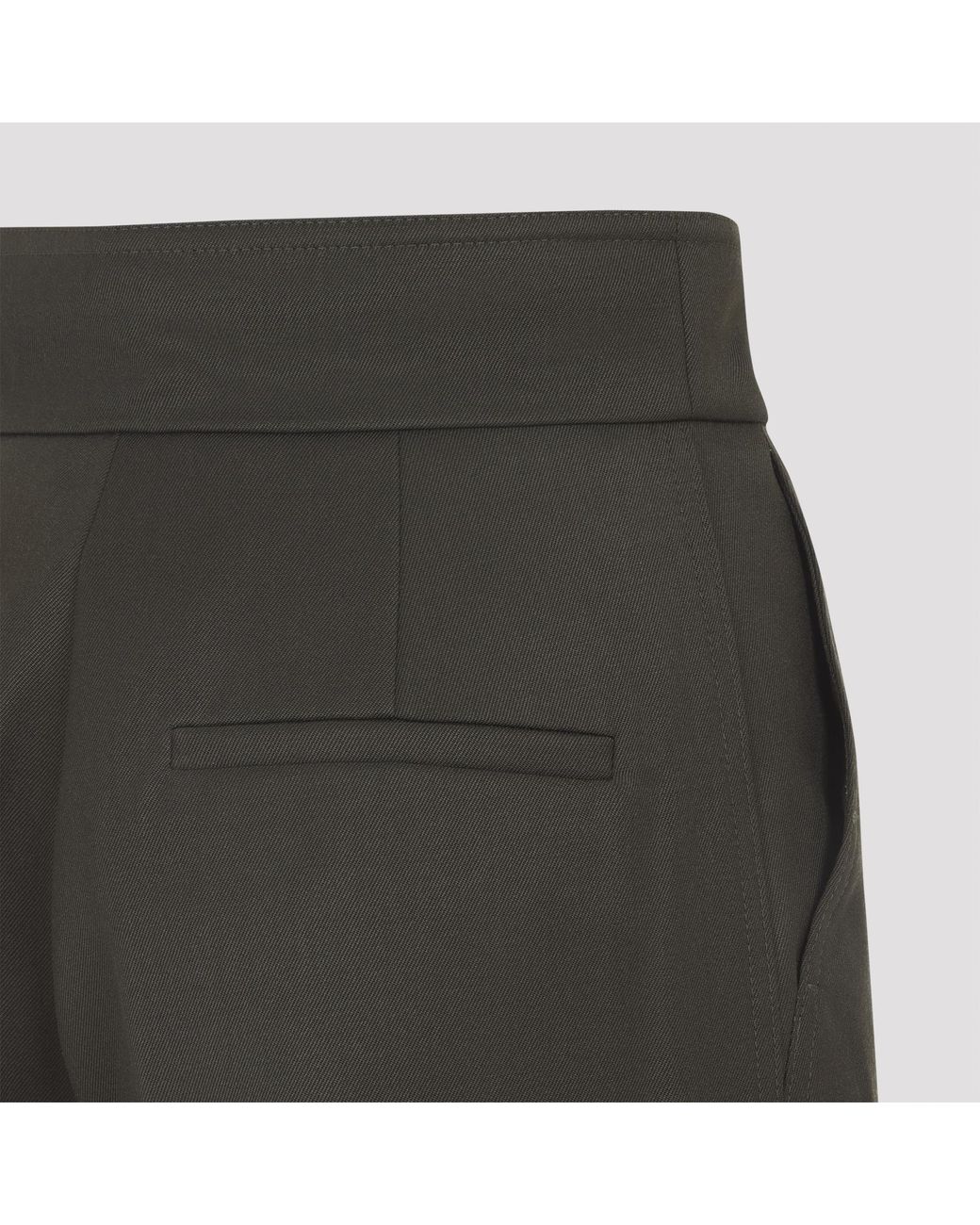 Max Mara Gray Arturo1234 Pleated High-Waist Pants