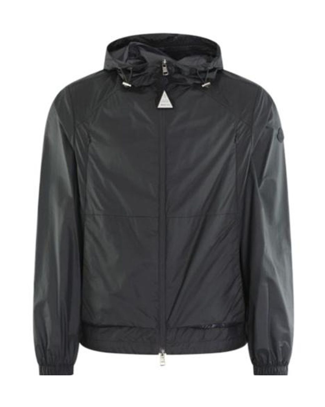 Moncler Black Lamo Zip-Up Hooded Jacket for men