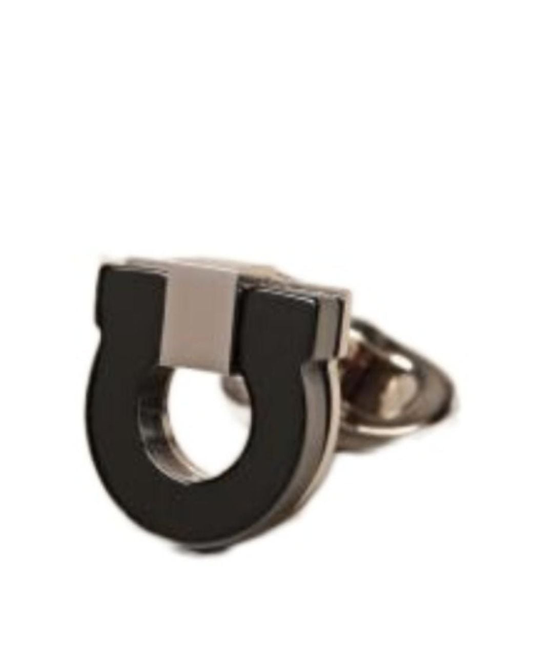 Ferragamo White Ferragamo Gancini Cufflinks for men