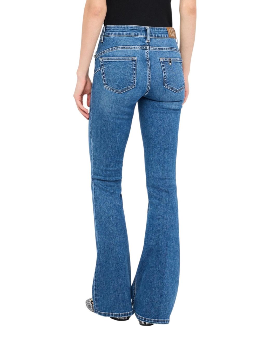 Liu Jo Blue High-Rise Flared Jeans
