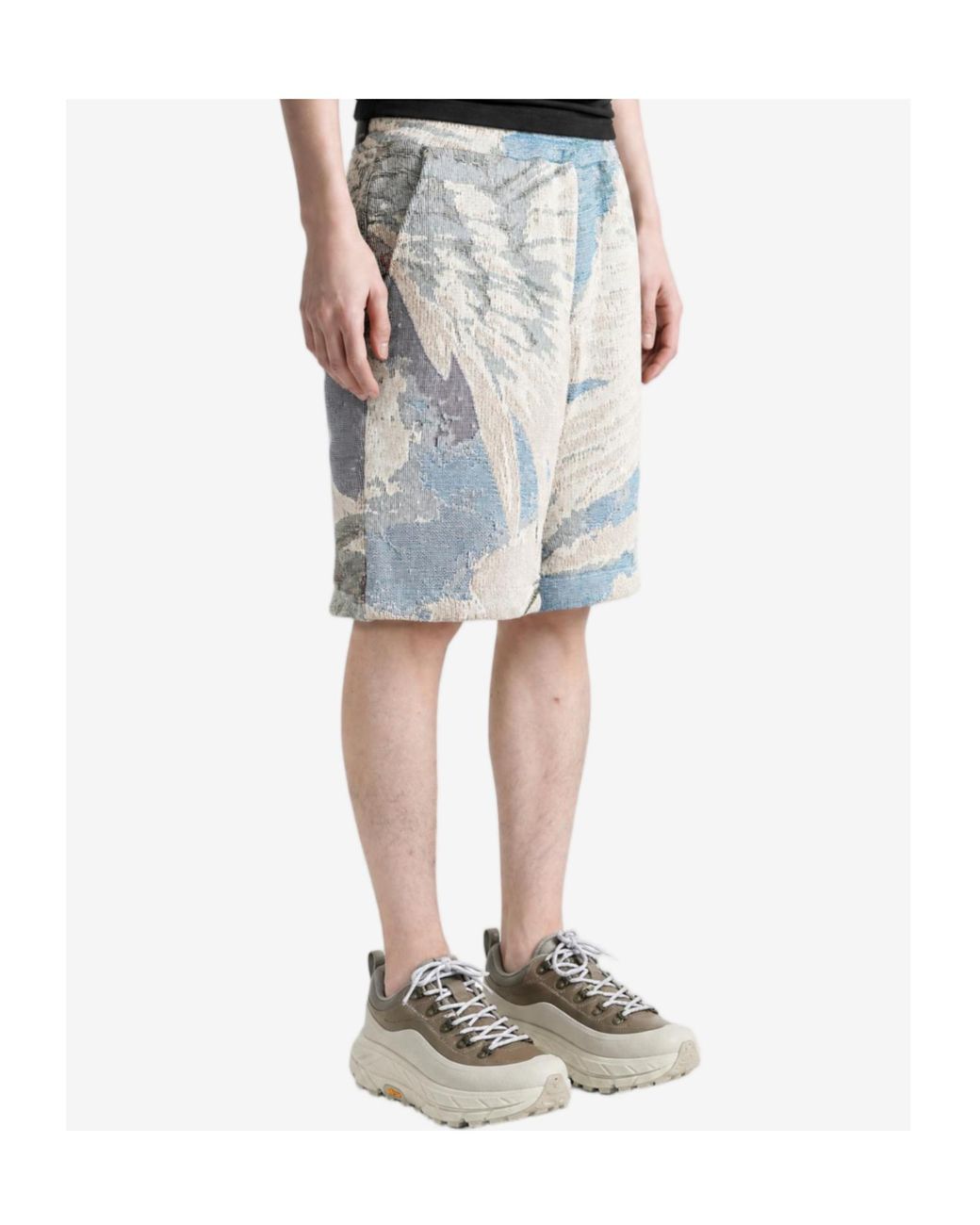 Amiri Blue Tapestry Pegasus Baggy Shorts for men