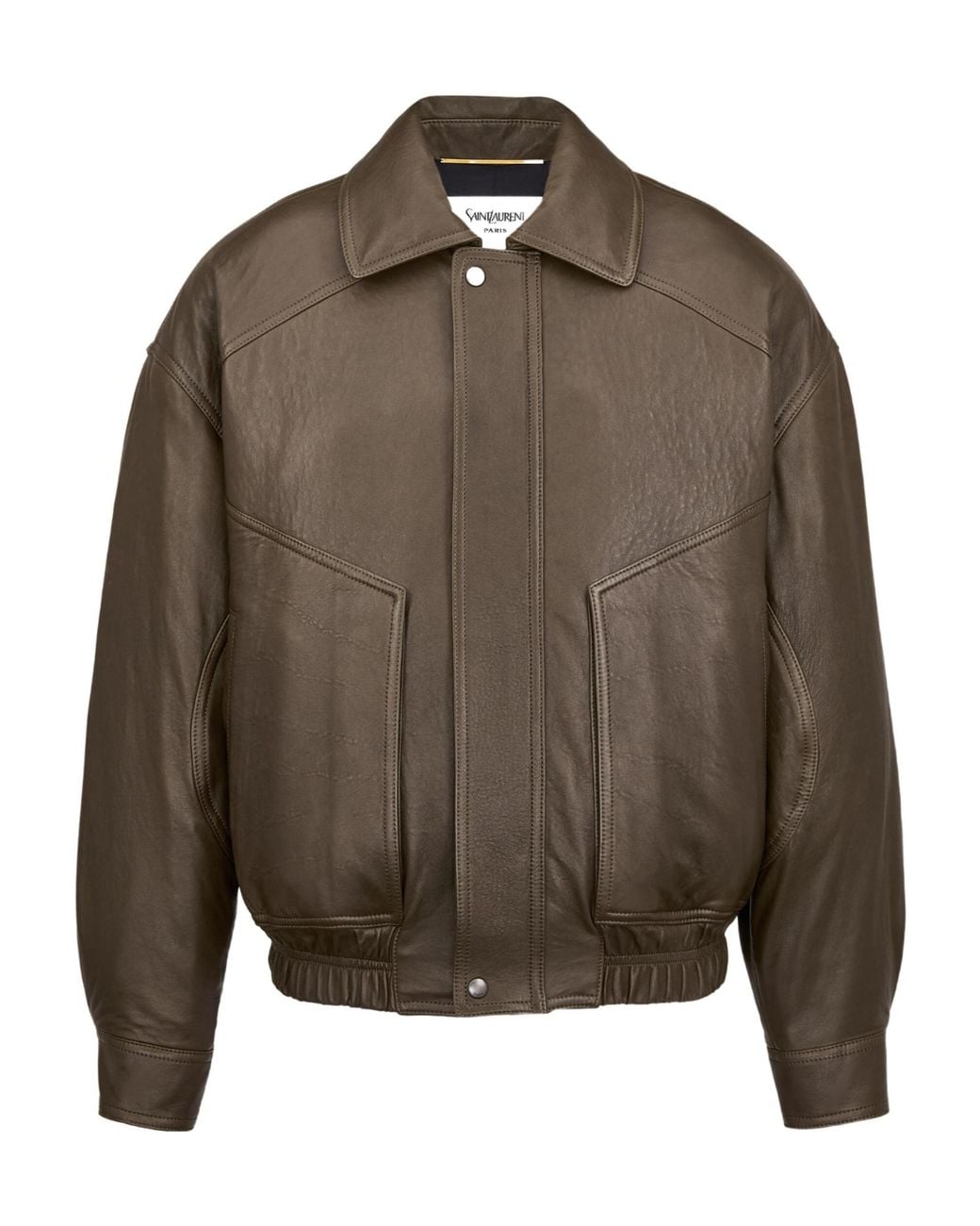 Saint Laurent Brown Bomber Jacket