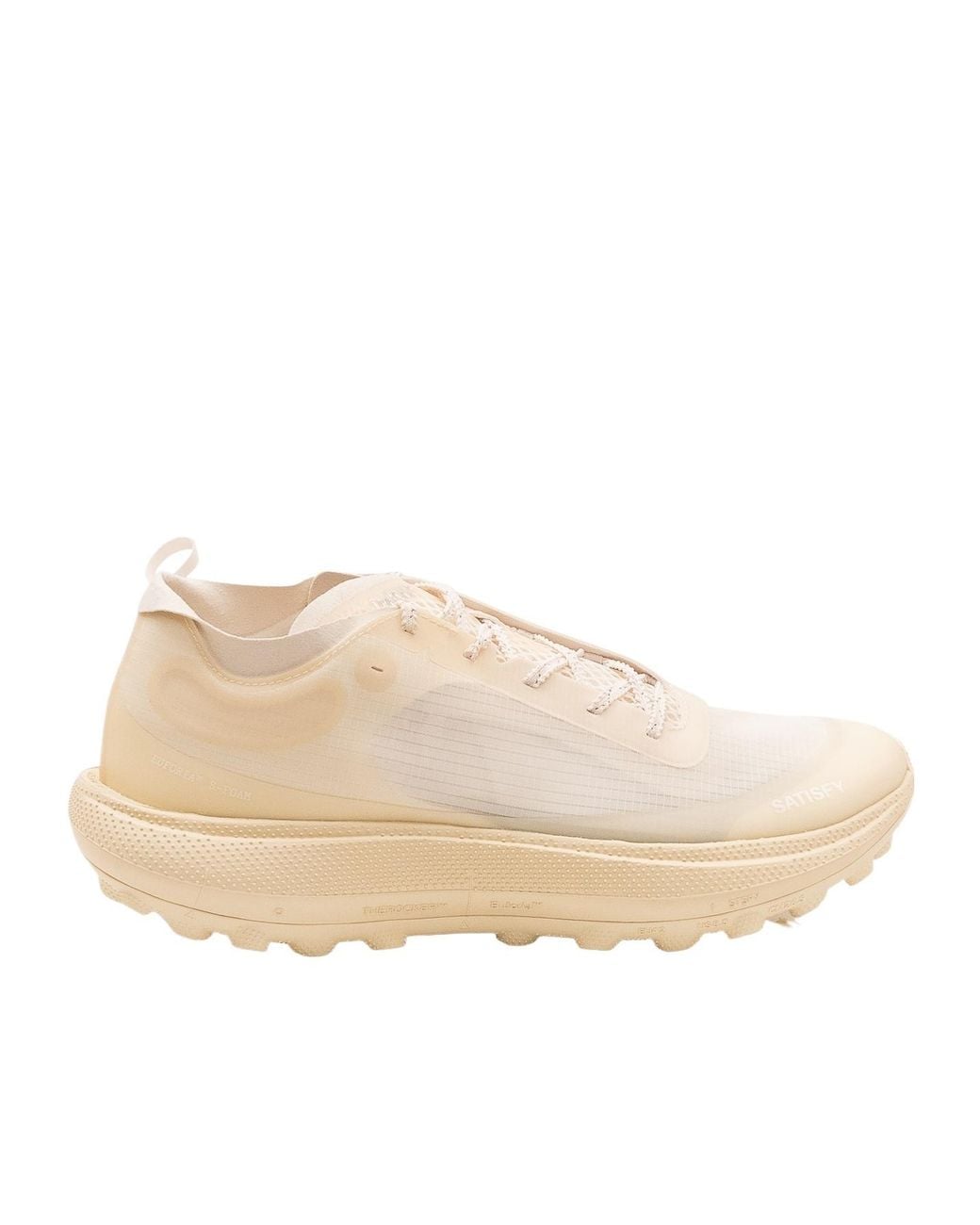 Satisfy Natural Round-Toe Sneakers for men