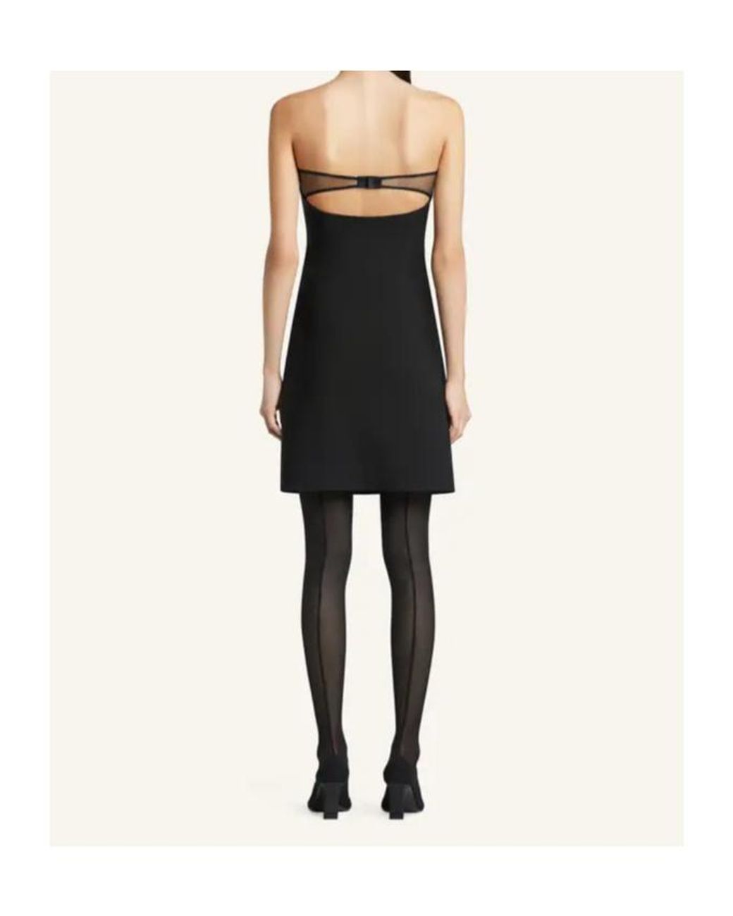 Courreges Black Courrèges Strapless Cut-Out Mini Dress
