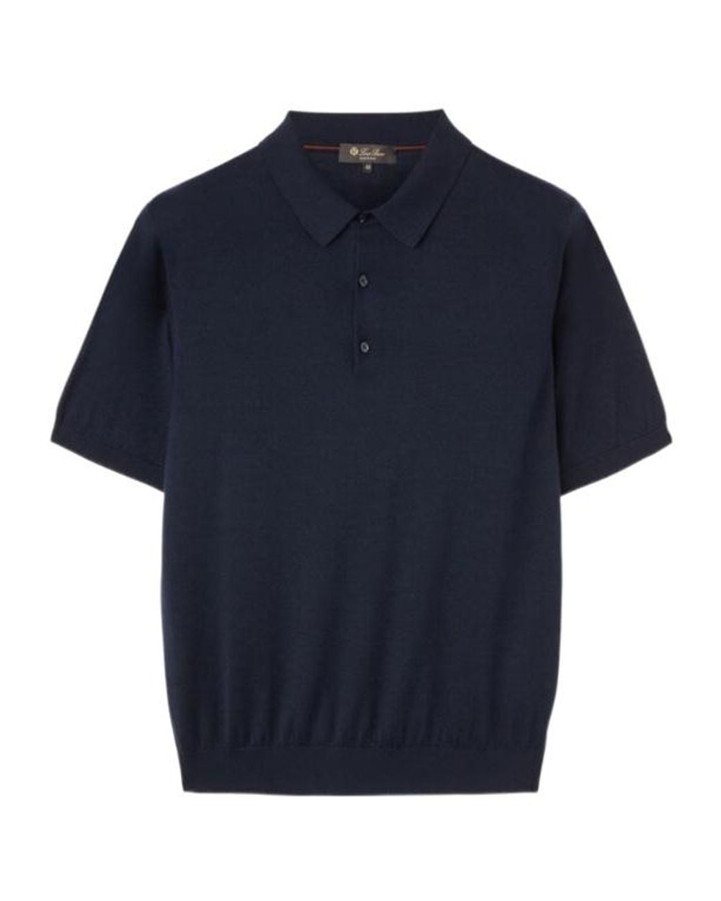 Loro Piana Blue Sottile Polo Shirt for men