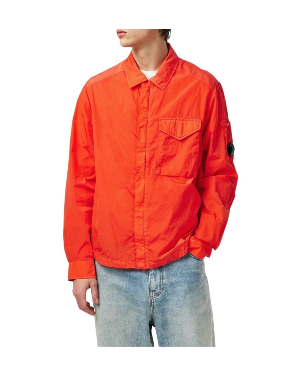 C P Company Red Chrome-R Overshirt for men