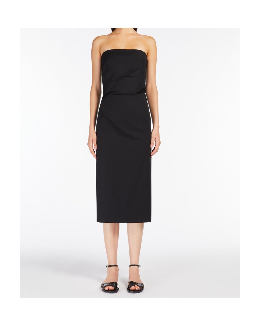 Max Mara Black Studio Agamia Strapless Dress