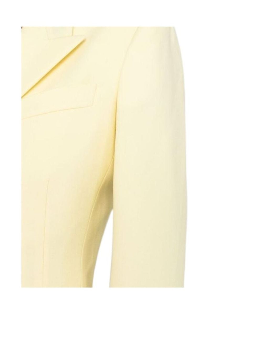 Stella McCartney Yellow Double Breasted Tailored Jacket