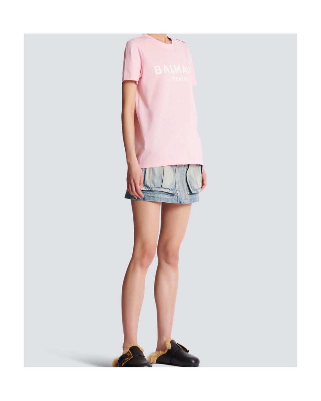 Balmain Pink T-Shirts