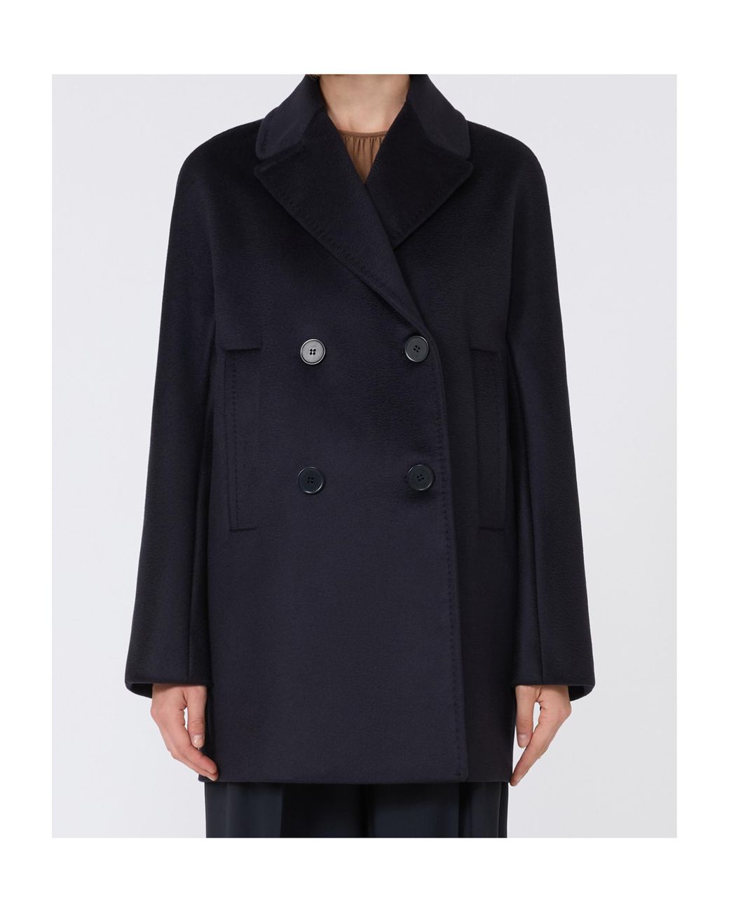 Max Mara Blue Studio Sheree Double-Breasted Blazer