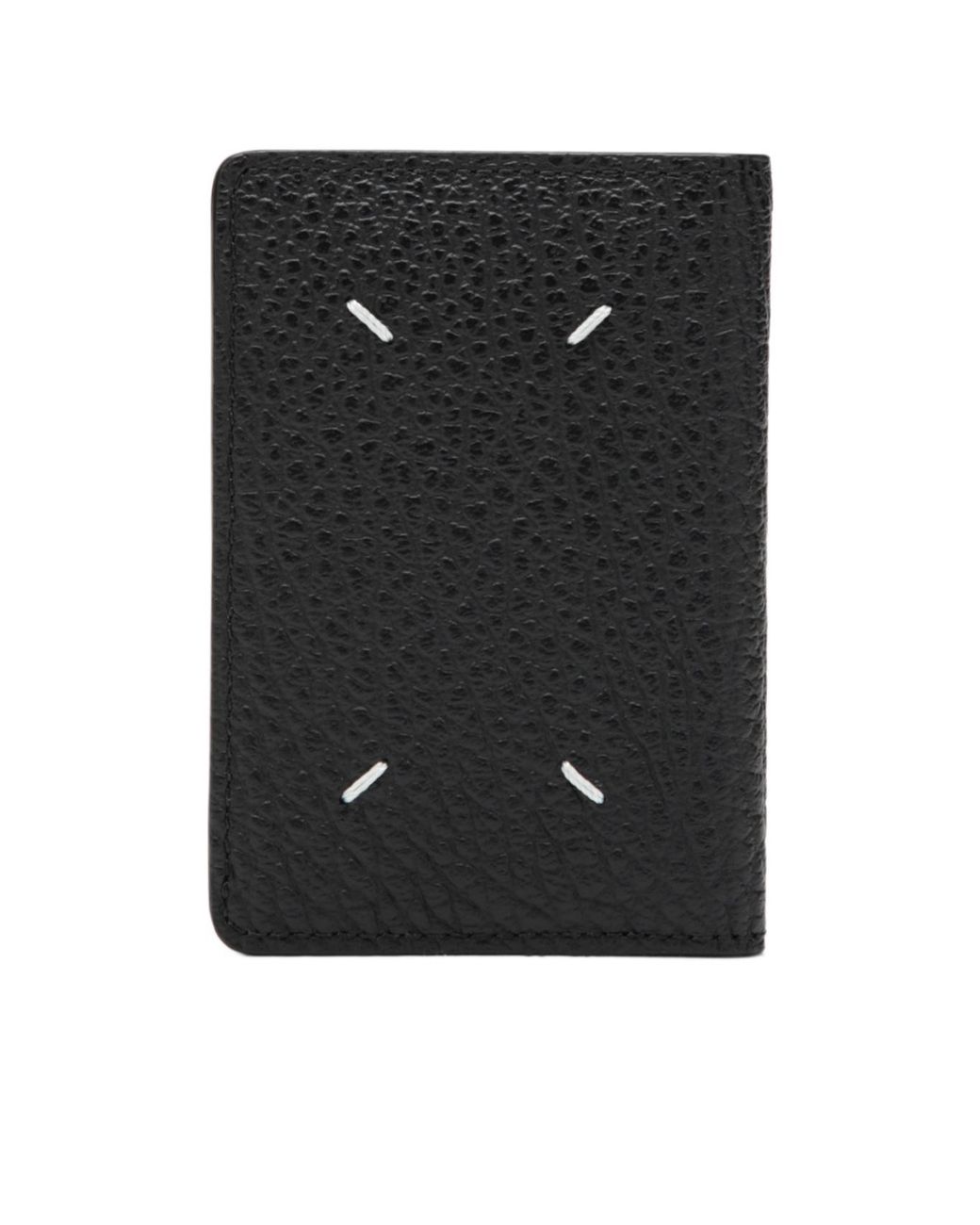 Maison Margiela Black Logo Printed Wallet