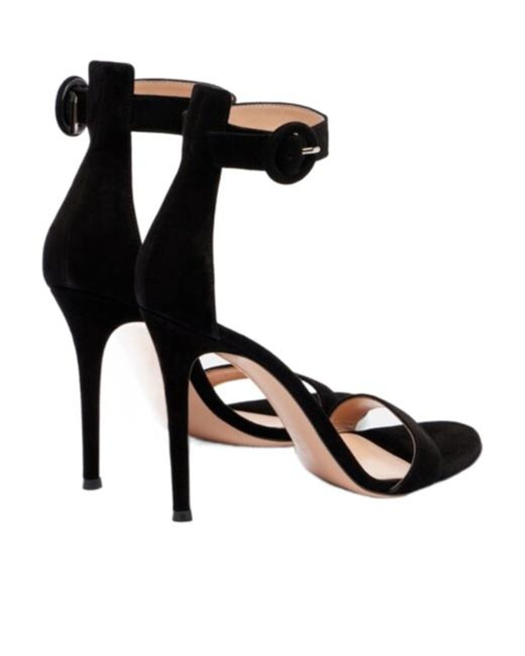 Gianvito Rossi Black Stiletto Heel Sandals