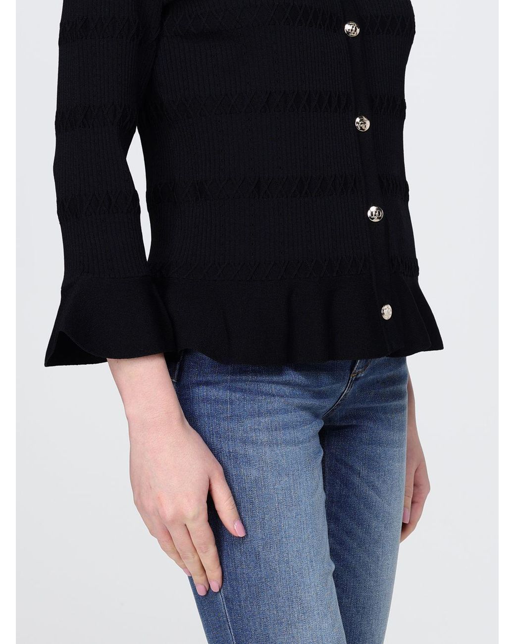 Liu Jo Blue Flounces Cardigan
