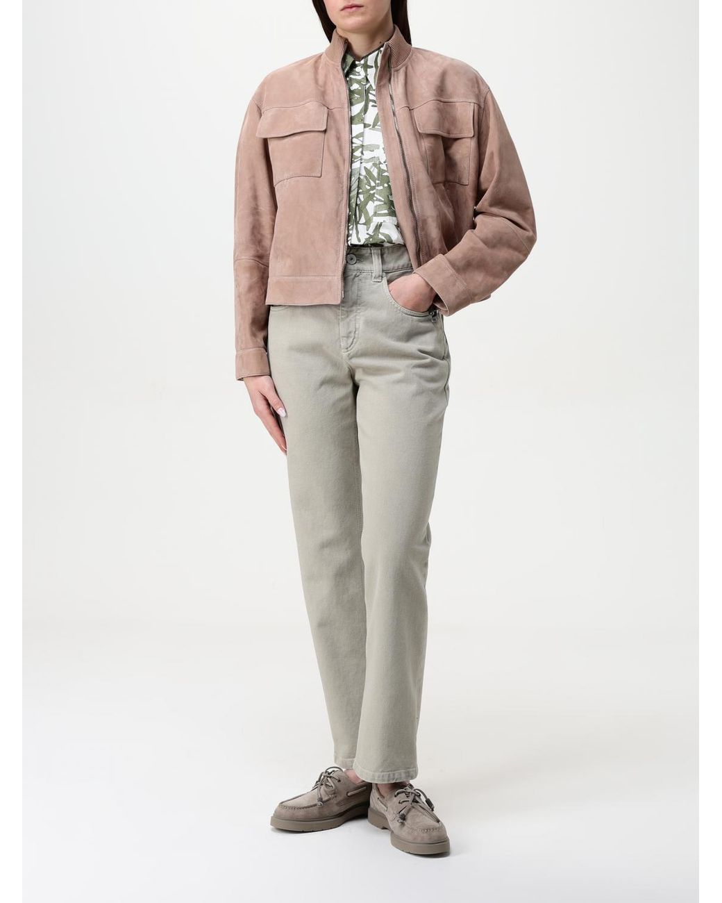Brunello Cucinelli White Cotton Poplin Herbarium Shirt