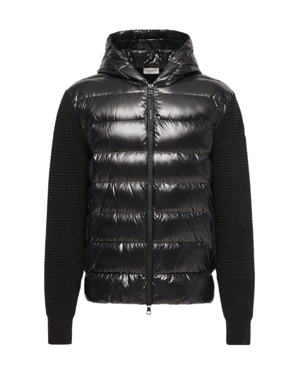 Moncler Black Padded Zip-Up Padded Cardigan for men