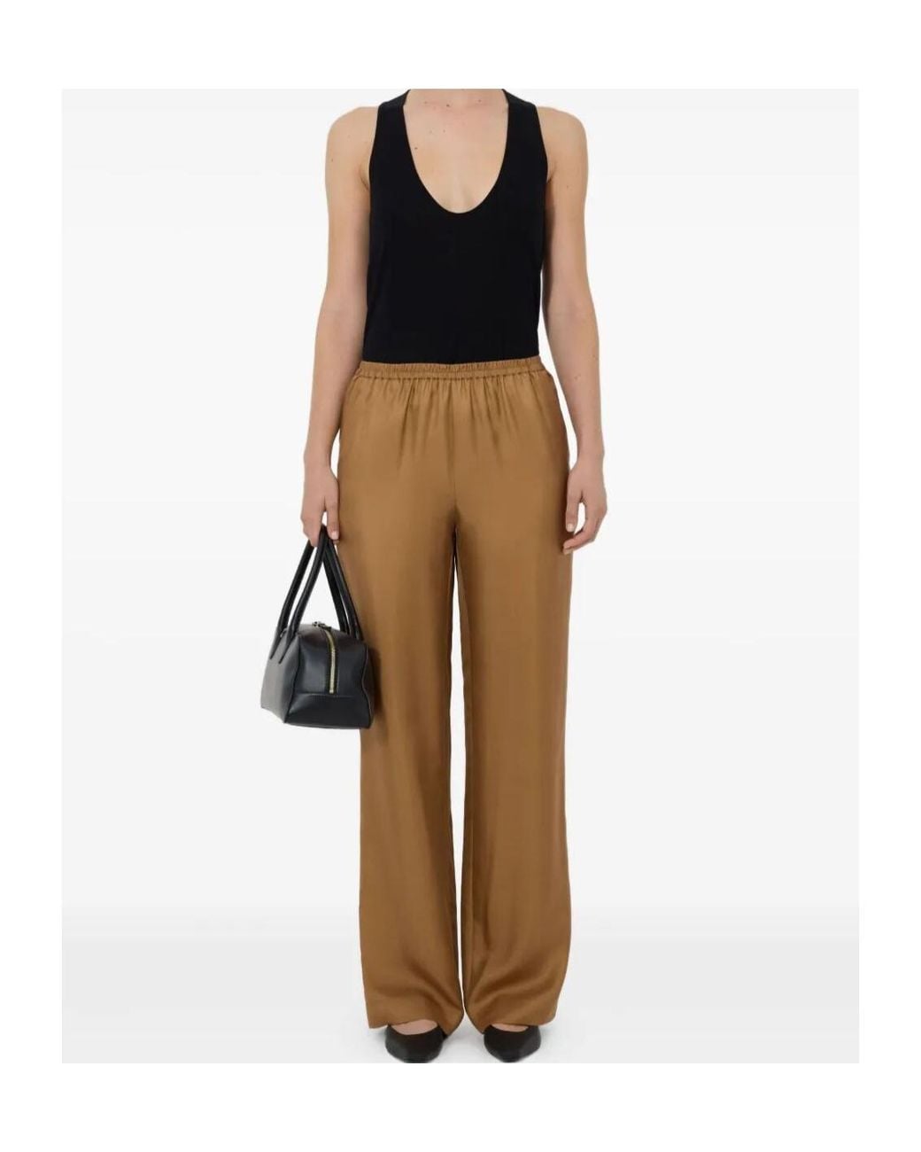 Loulou de Saison Brown Alera Straight-Leg Casual Trousers