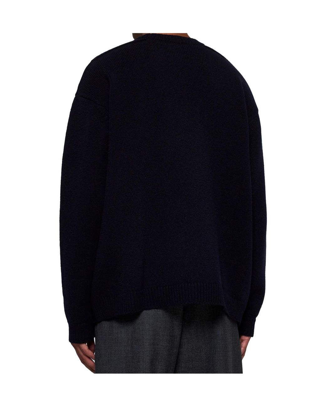 Studio Nicholson Blue Crewneck Knitted Jumper for men