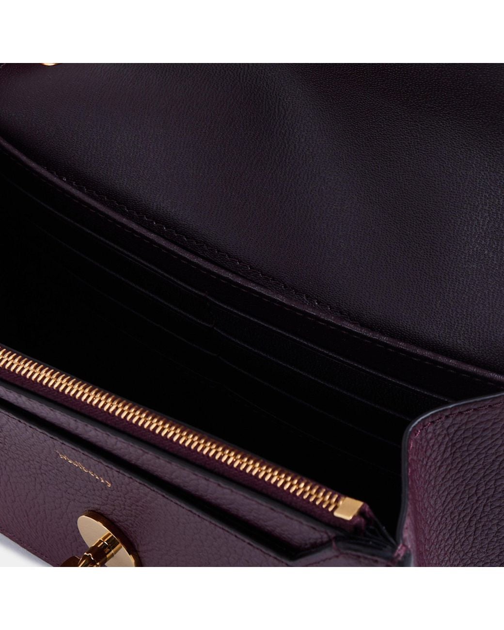 Mulberry Purple Small Solid Color Crossbody Bag