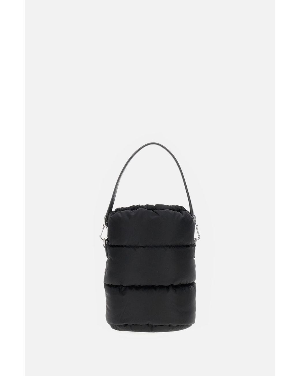 Moncler Black Caradoc Padded Drawstring Bucket Bag