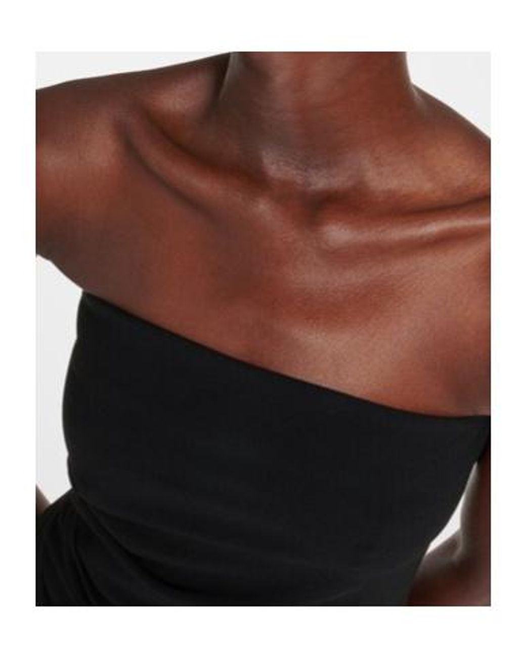 Proenza Schouler Black Strapless Midi Dress
