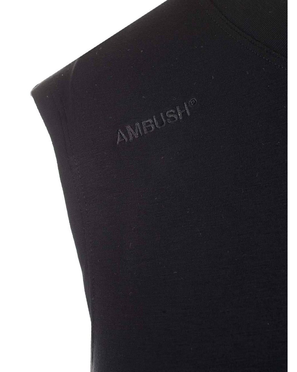 Ambush Black Cut-Out Heart Tank Top