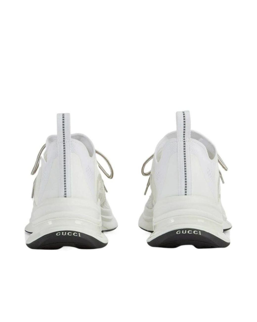 Gucci White Run Lace-Up Sneakers for men