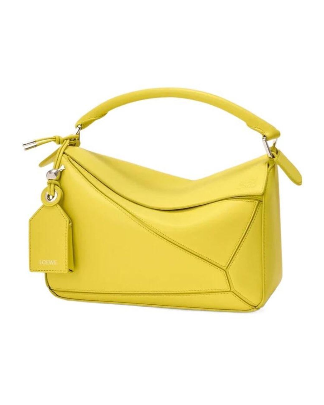 Loewe Yellow Small Featherlight Puzzle Bag