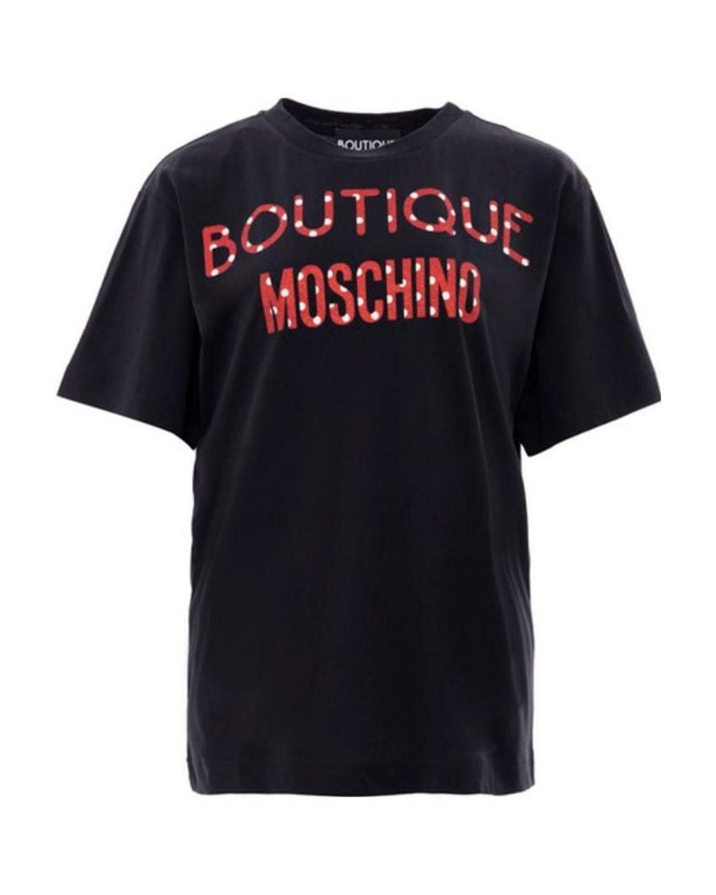 Moschino Black Logo Printed T-Shirt