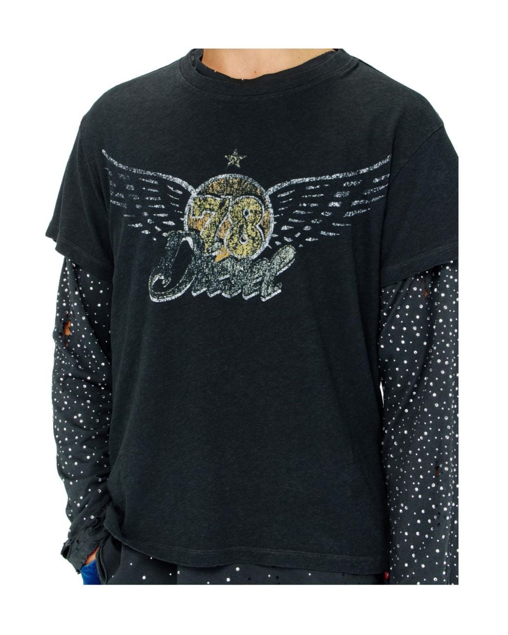 DIESEL Black Apos;S Gerio 78 Crewneck T-Shirt for men