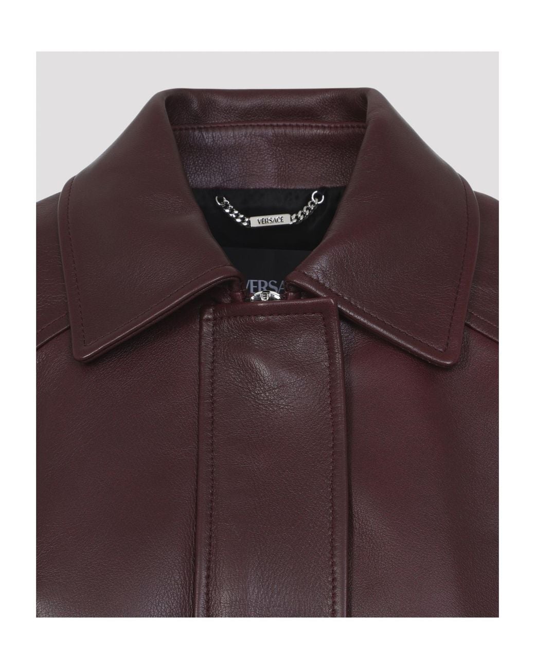 Versace Brown Long-Sleeved Jacket