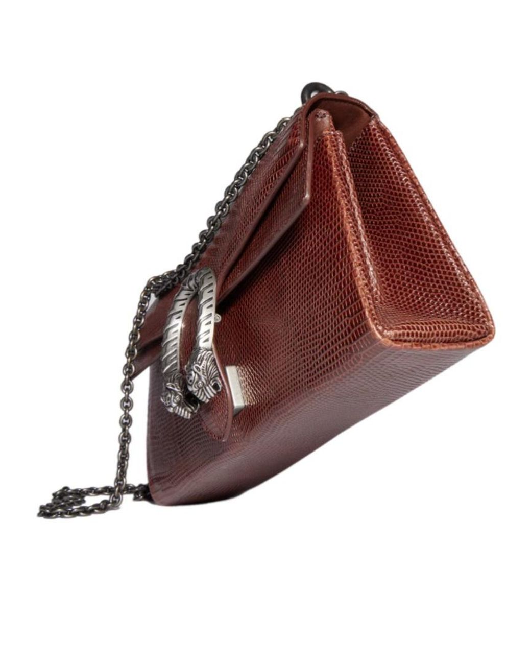 Gucci Brown Dionysus Lizard Medium Shoulder Bag