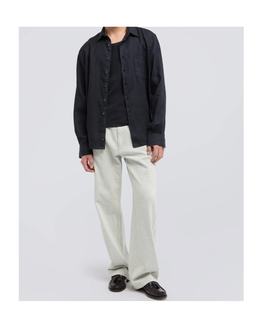Aspesi Blue Chest-Pocket Shirt for men