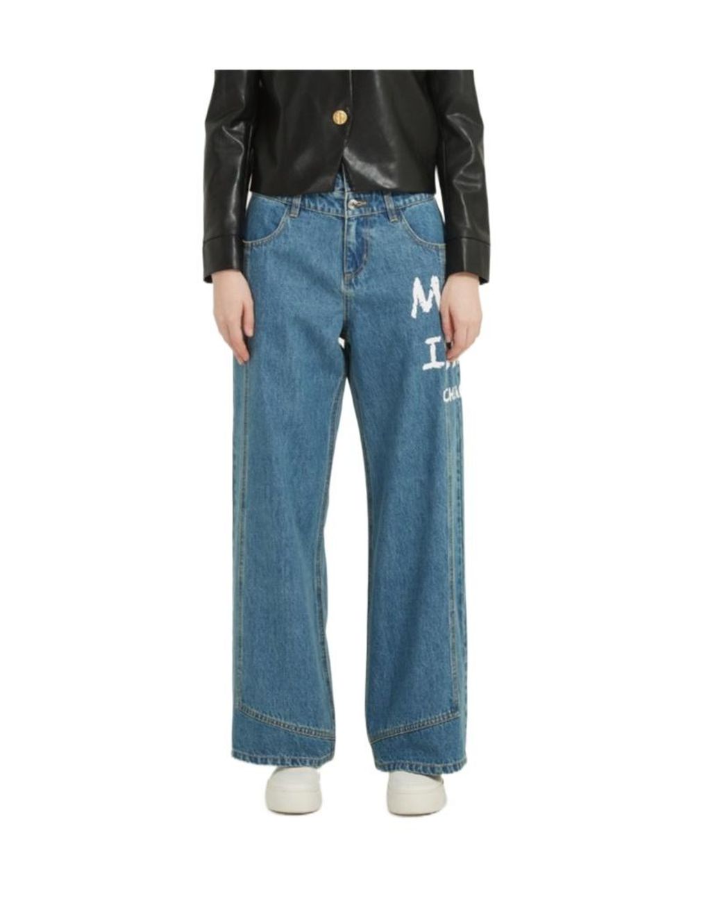 Marissa Chiara Blue Belt Loop Jeans