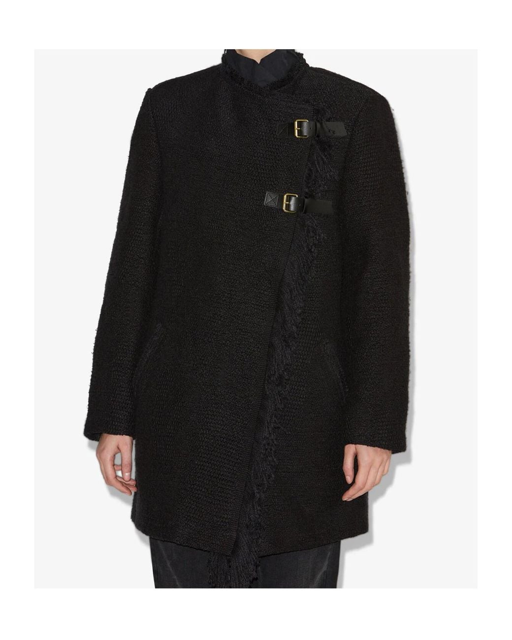 Isabel Marant Black Garmia Asymmetrical Front Jacket