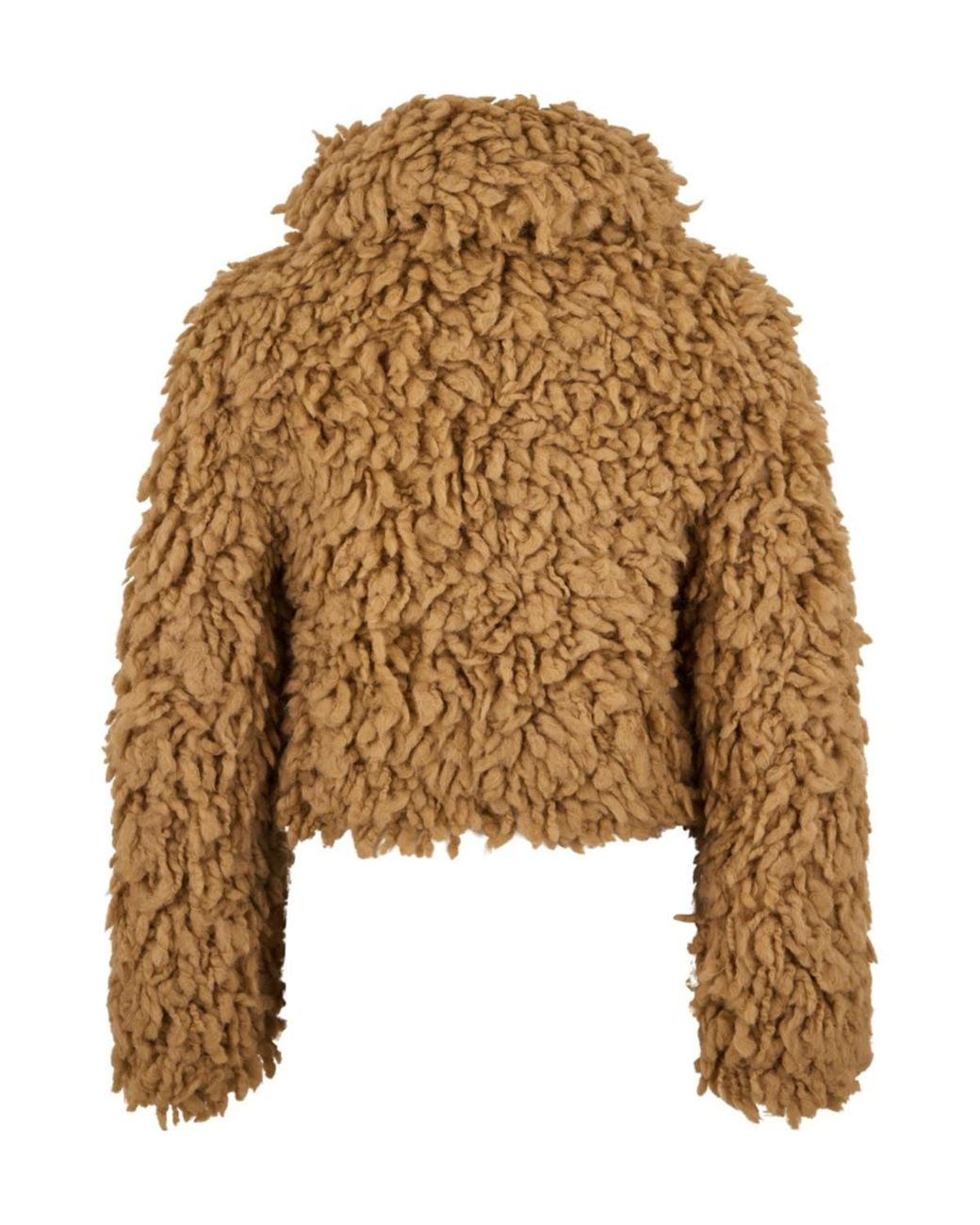 Burberry Brown Burb Faux Fur Jk Ld44