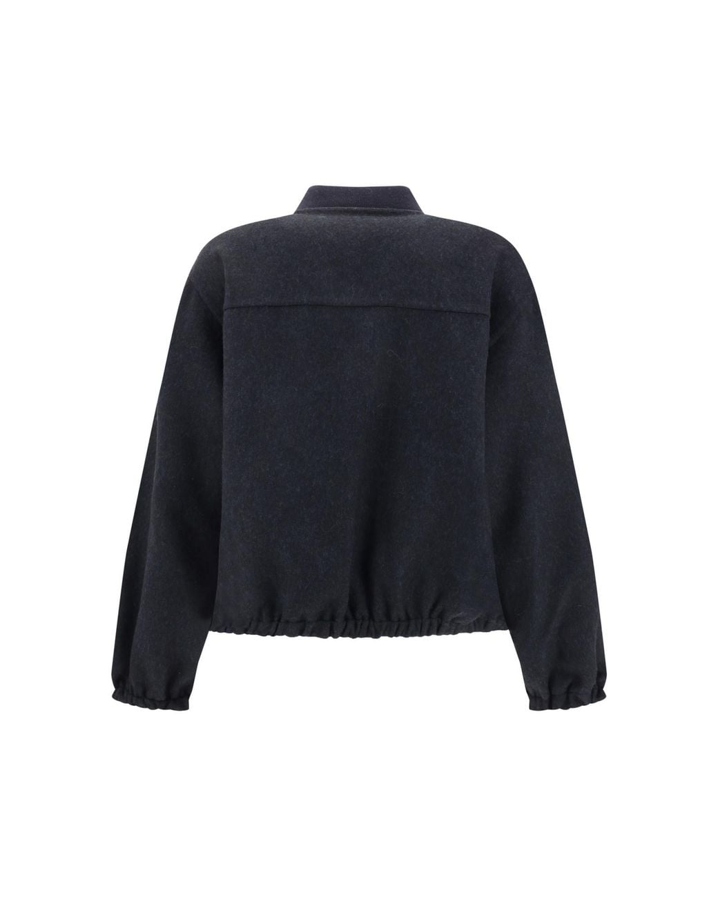 Brunello Cucinelli Blue Hand-Crafted Bomber Jacket