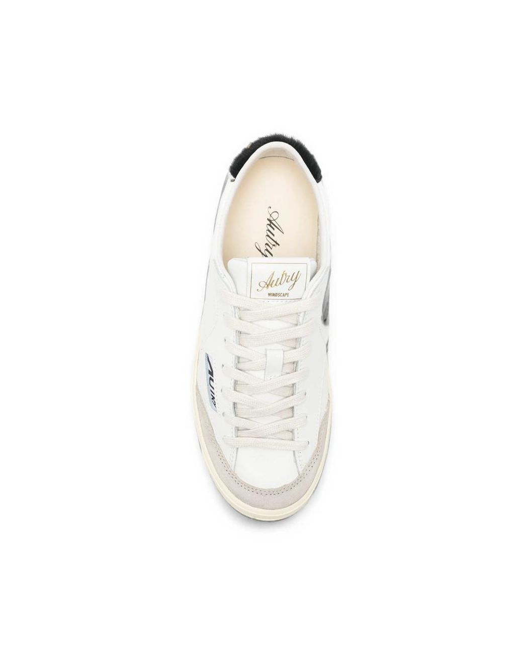Autry White Flat-Soled Sneakers