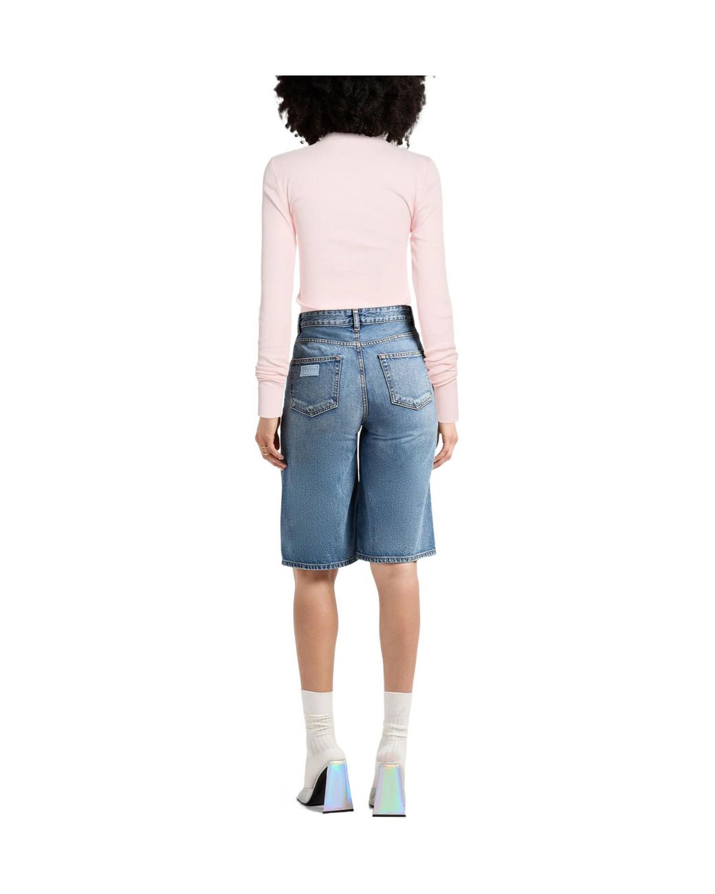 Ganni Pink T-Shirt Organic Cotton, Elastane