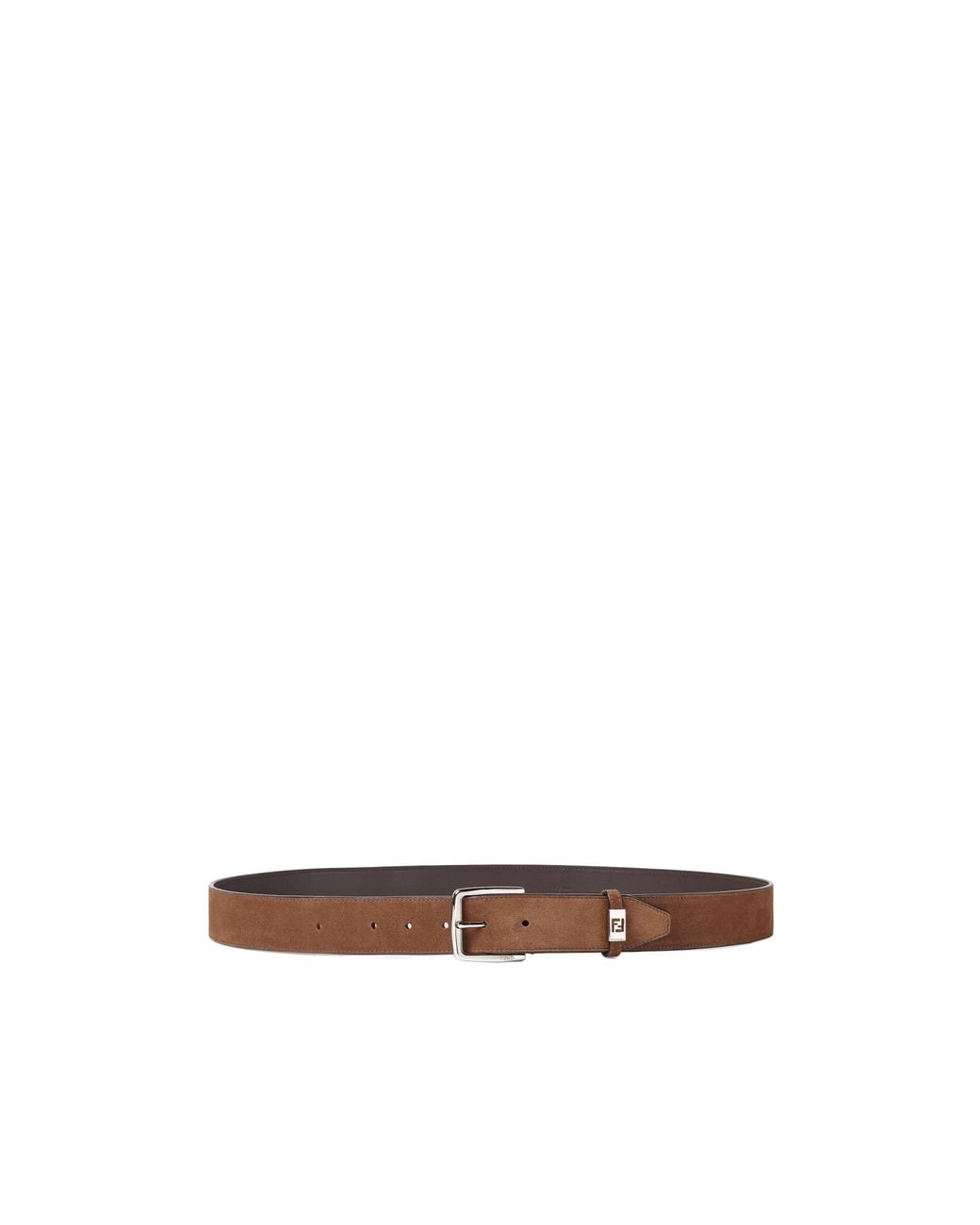 Fendi White Ff Detailed Buckle Belt for men