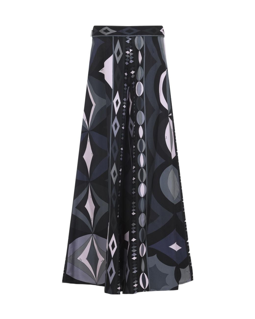 Emilio Pucci Blue Silk Pants