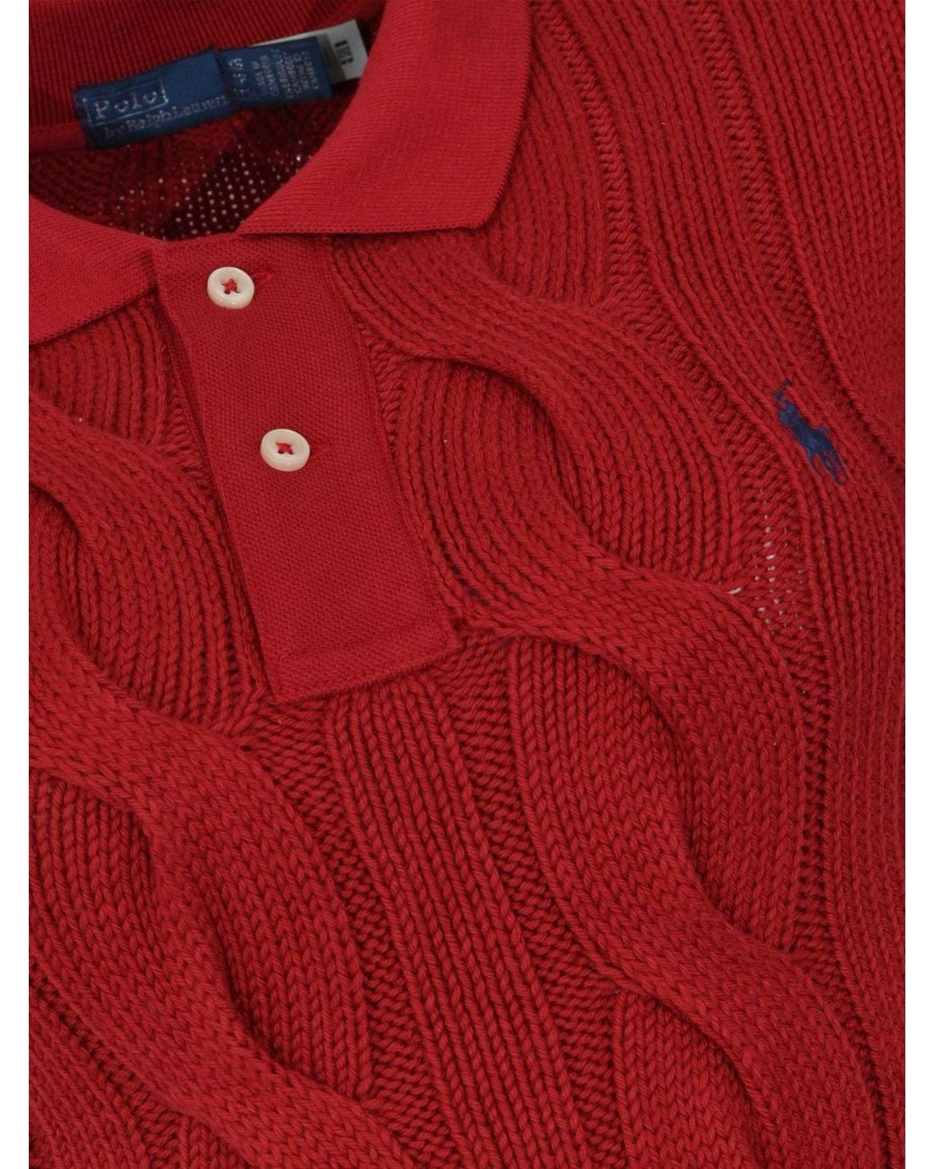 Polo Ralph Lauren Pony Embroidered Knitted Polo Shirt