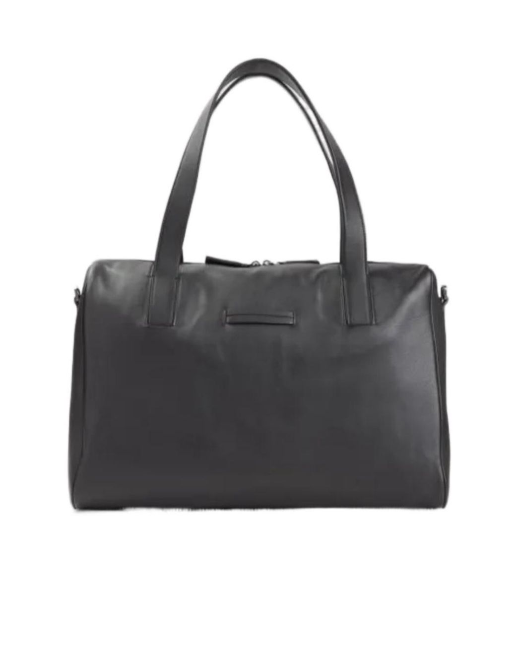 Zegna Black Secondskin Leather Holdall Bag for men