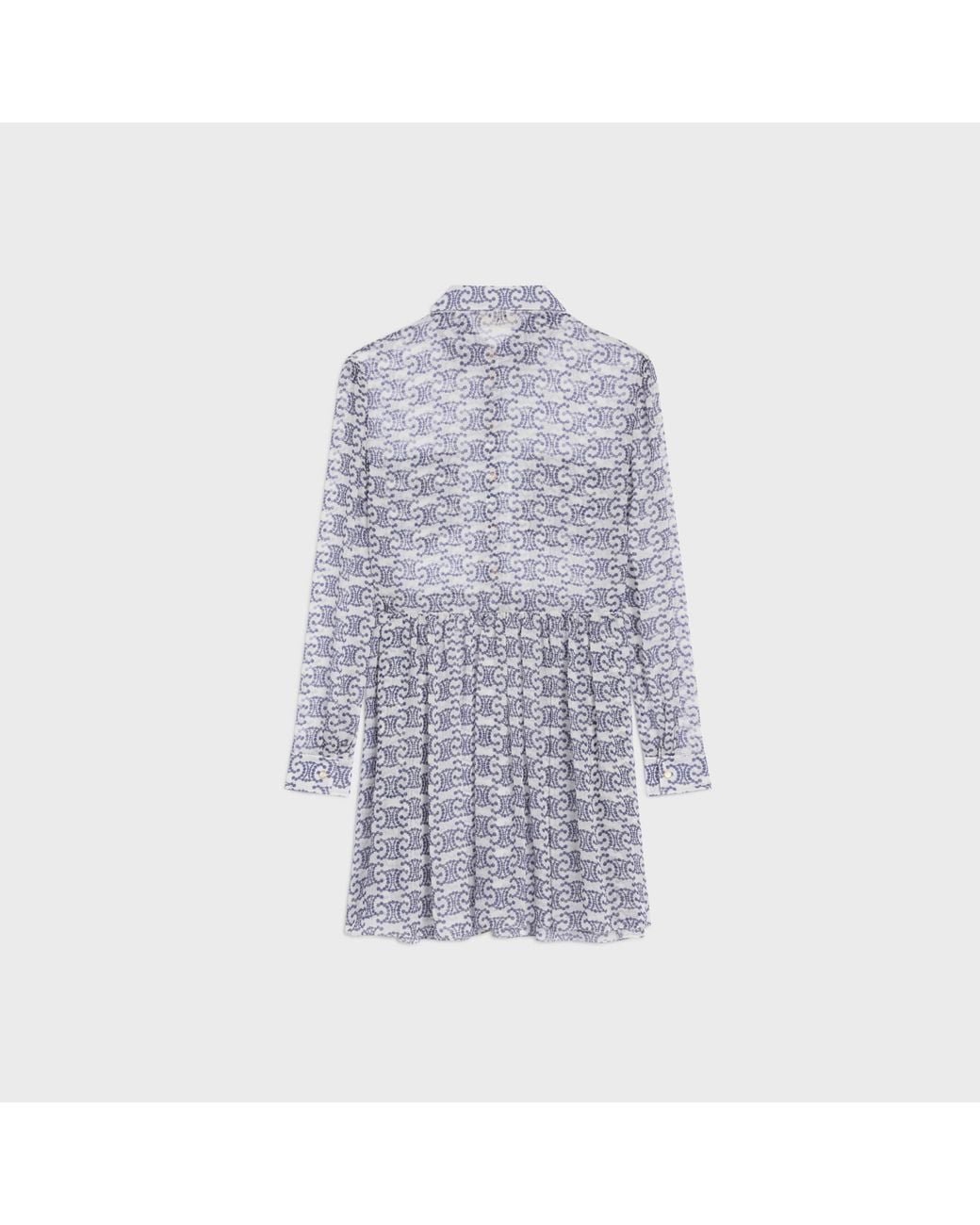 Céline White Mini Shirt Dress