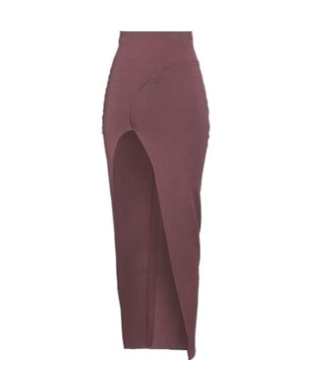 Rick Owens Purple Simple Straight Skirt