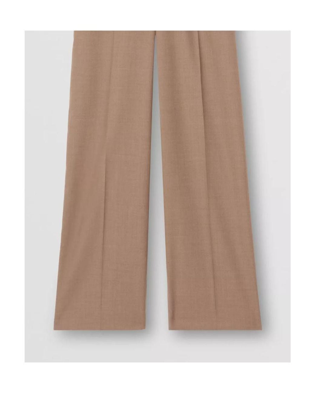 Burberry Natural Jane Straight-Leg Tailored Pants