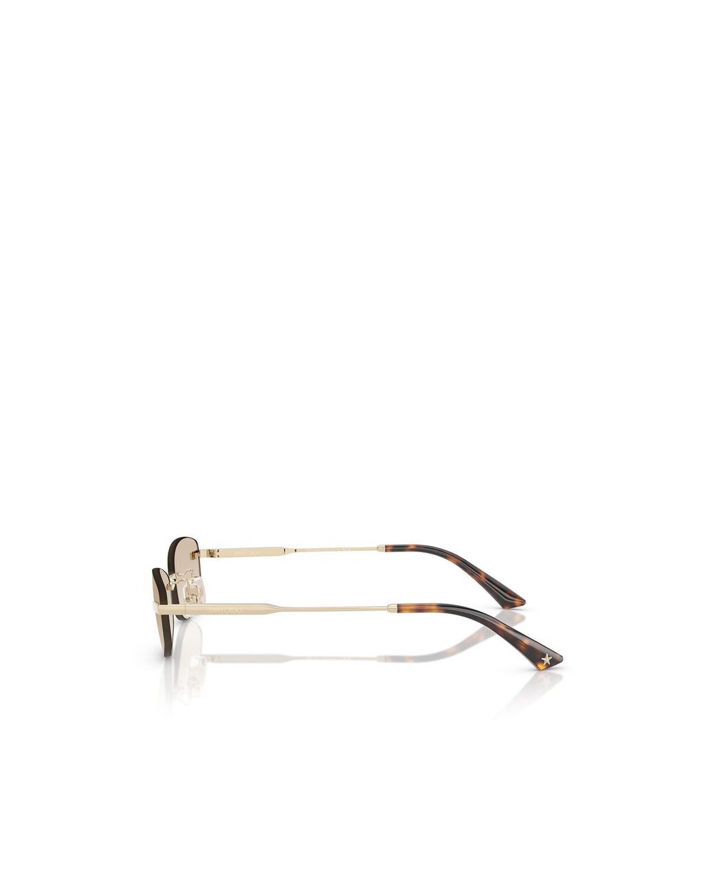 Jimmy Choo Metallic Eyewear Frameless Sunglasses