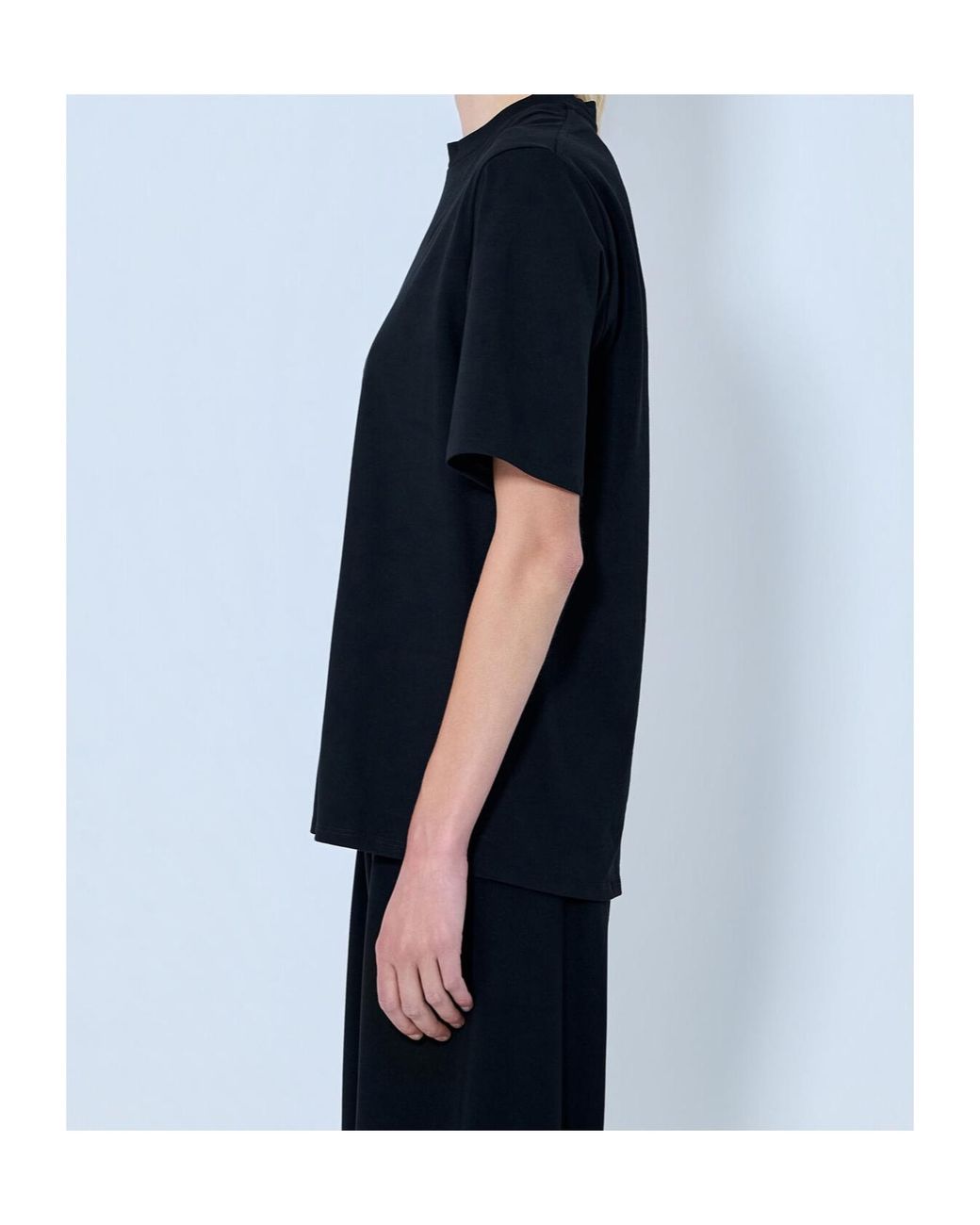 The Row Black Crewneck T-Shirt