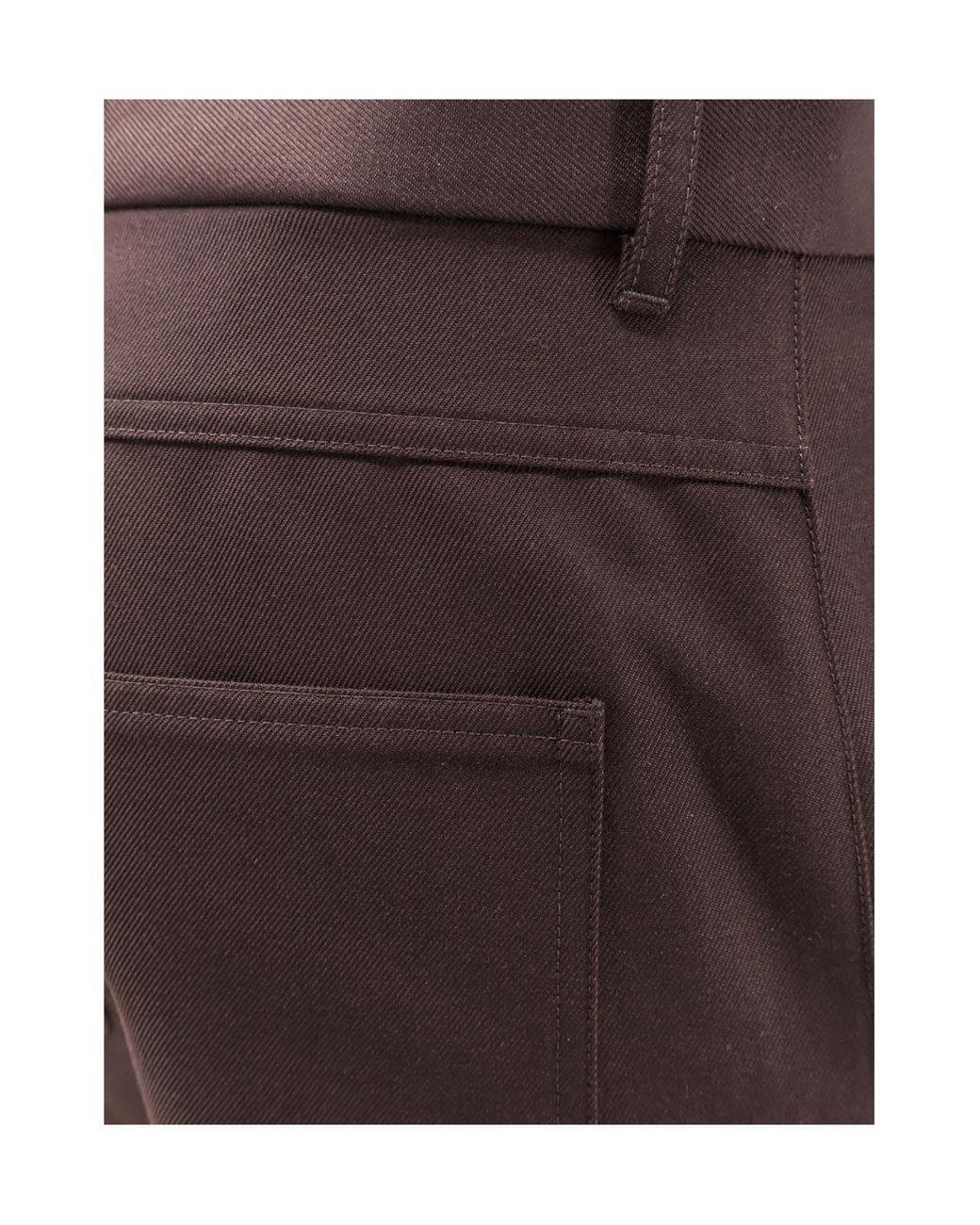 Loro Piana Brown Straight Leg Trousers for men