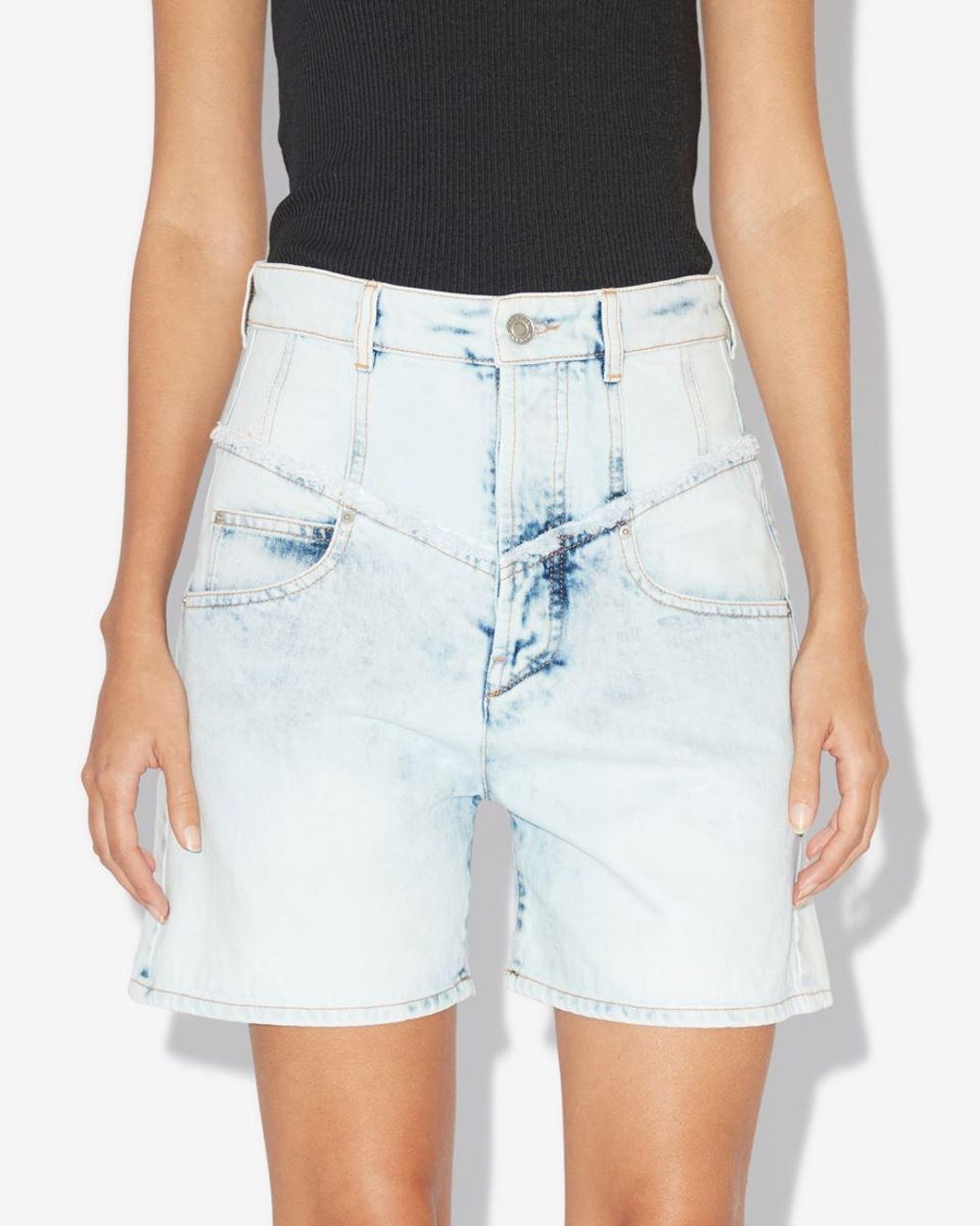 Isabel Marant Blue Oreta Shorts