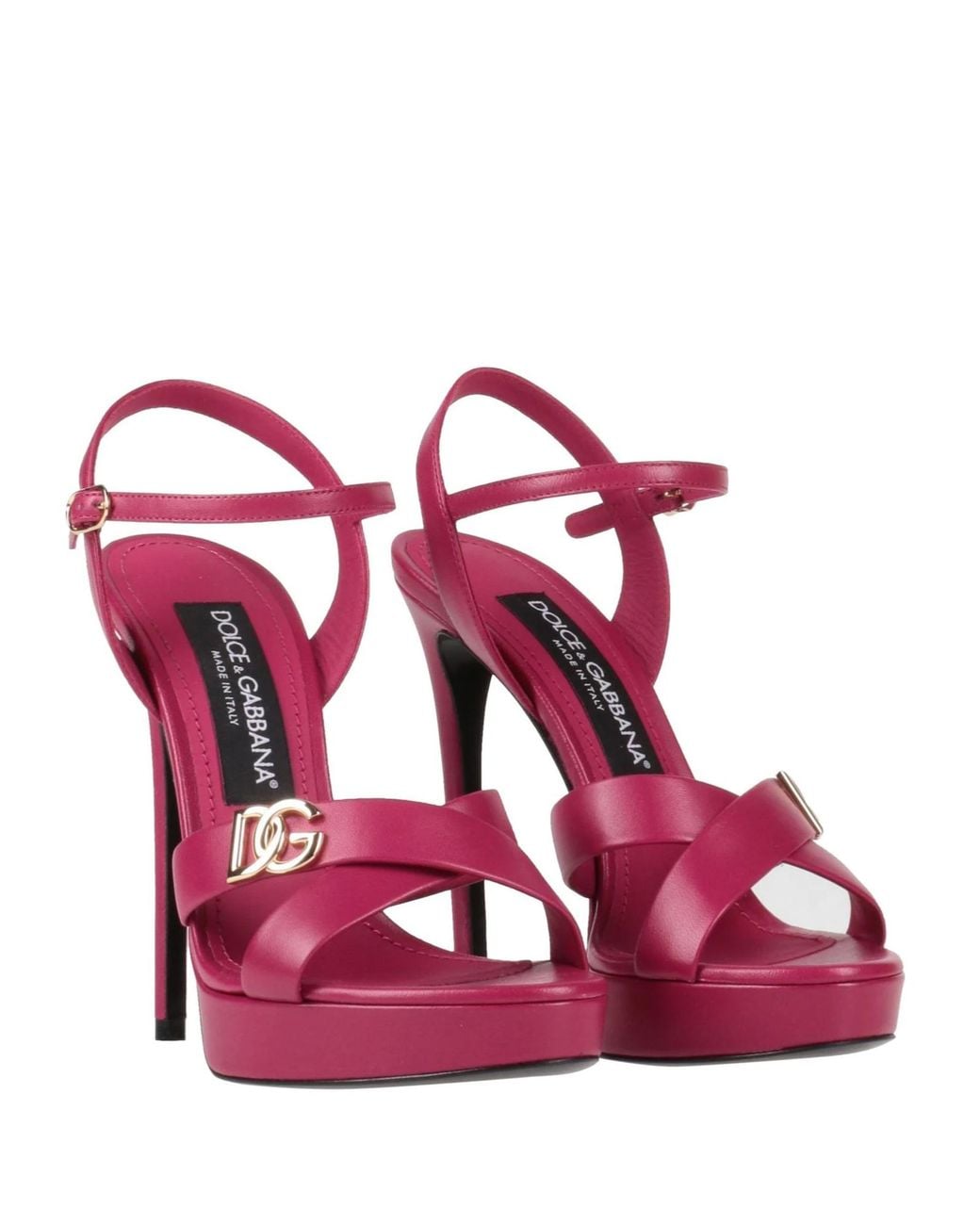 Dolce & Gabbana Pink High-Heeled Sandals